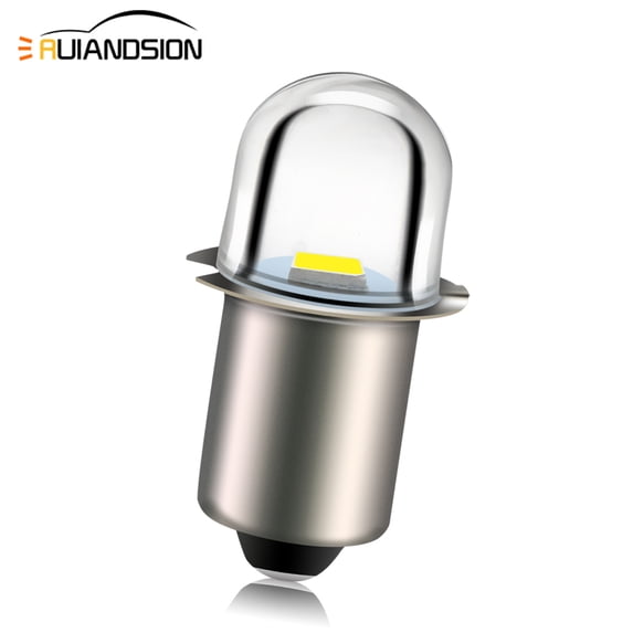 Ruiandsion LED Flashlight Replacement Bulb, P13.5S Emergency Lamp, 3V White, Pack of 5