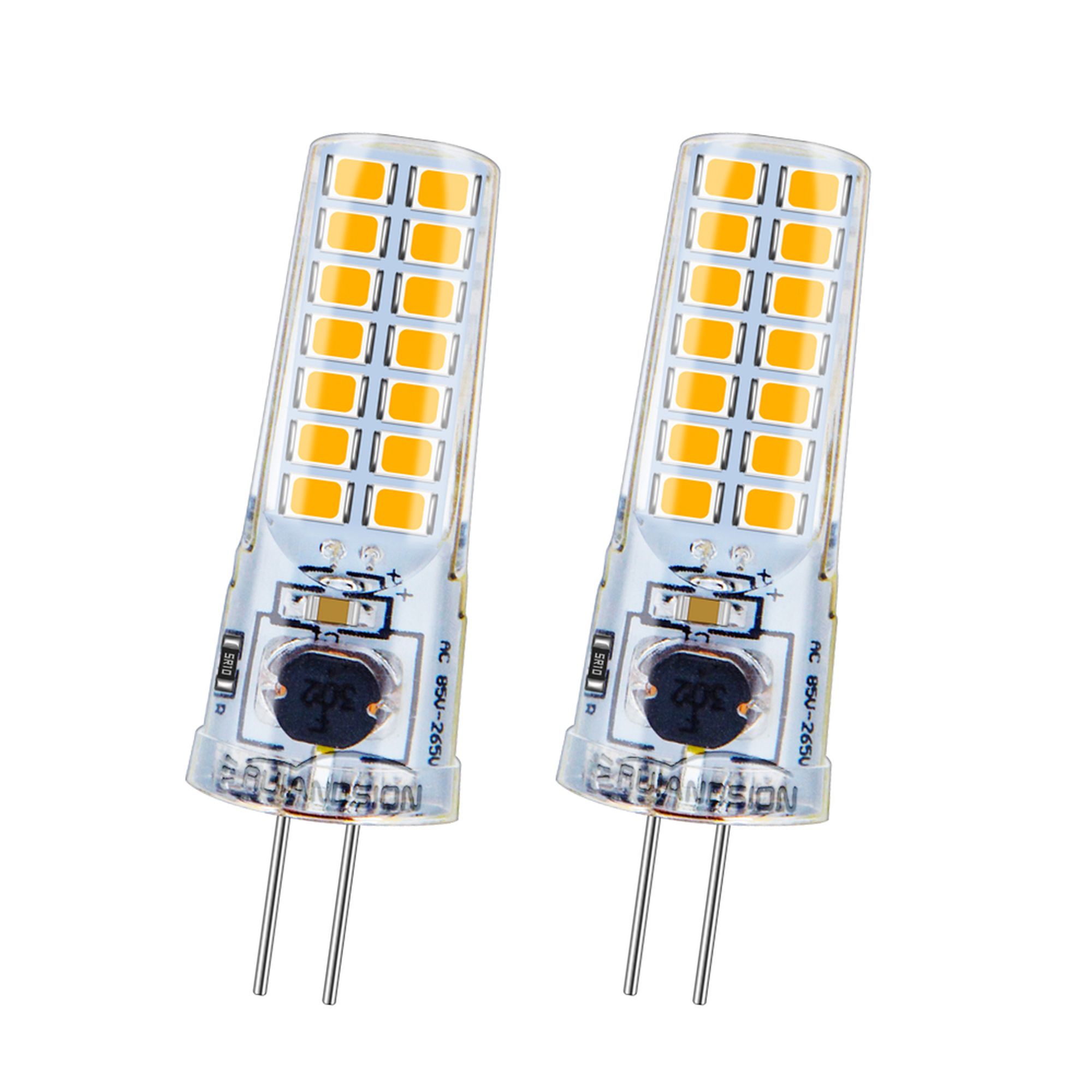 Ruiandsion G4 Bi-Pin LED Bulb, AC 85-265V 5W 300LM Warm White 3000K ...