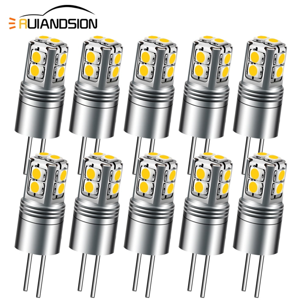 Ruiandsion 10 Stück E10 LED Upgrade Birne 2W COB 3V 6000K Weiß LED Birne Ersatz für