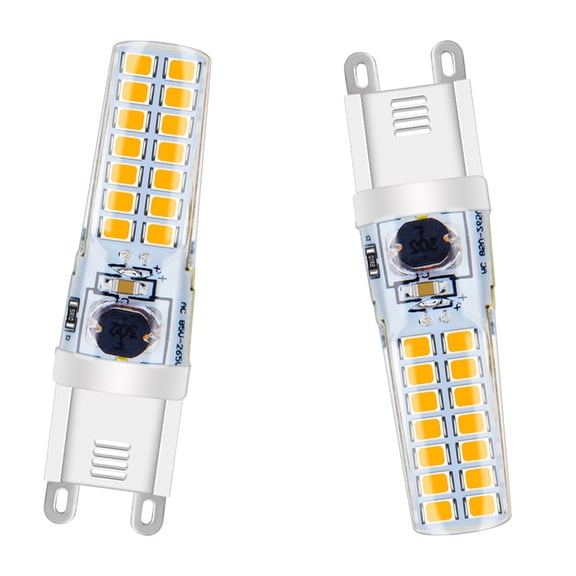 Ruiandsion G9 LED Bulb, Wide Voltage AC85-265V , No Flicker, 5W 500LM Warm White, for Chandelier Accent Lighting,2-Pack