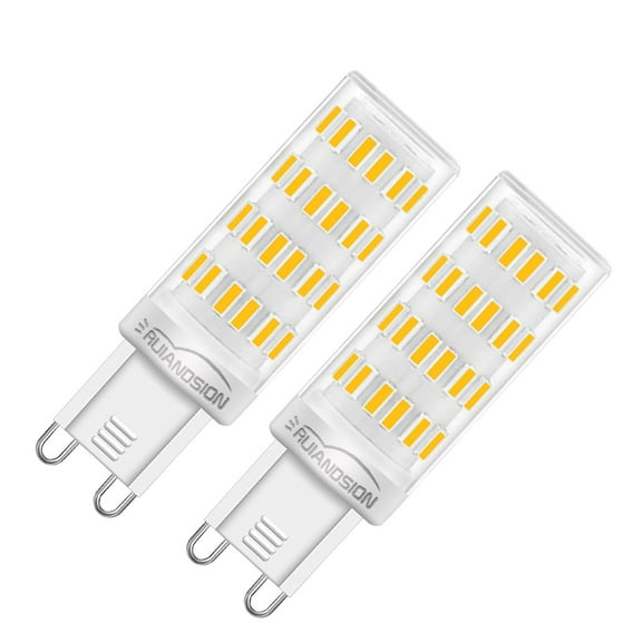 Ruiandsion G9 LED Bulb Warm White 63x4014 Chips 12-24V AC/DC Waterproof for Pendant Light Solar Light Wall Sconce Landscape Lighting (pack of 2)