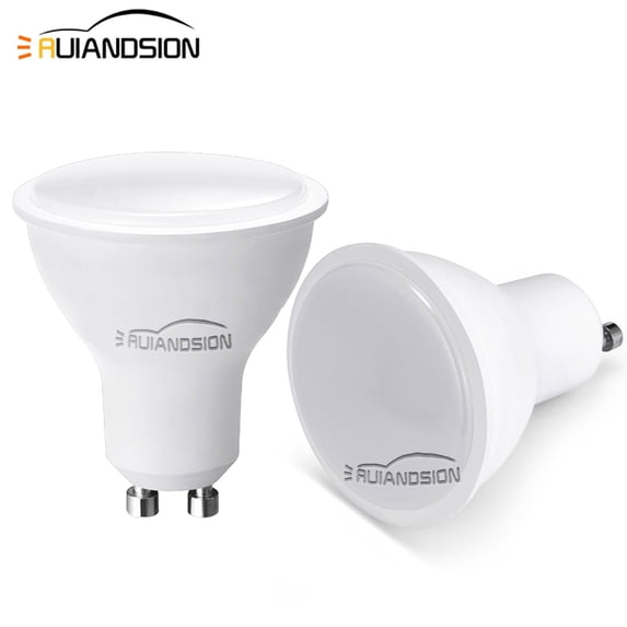Ruiandsion GU10 LED Bulb, 5W(Equivalent 50W Halogen) 500LM Warm White 3000K for Track Lighting Accent Bulbs 110V,2-Pack