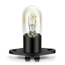 Ruiandsion Microwave Halogen Light Bulb,20W 300 LM 3000K Warm White 110-130V with Plug-in Base Direct Replacement,Integrated Design,1-Pack