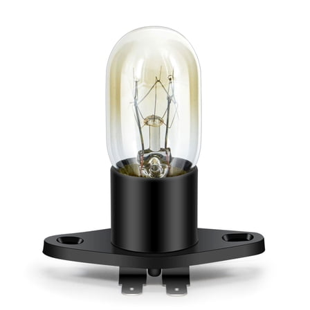 Ruiandsion Microwave Halogen Light Bulb,20W 300 LM 3000K Warm White 110-130V with Plug-in Base Direct Replacement,Integrated Design,1-Pack