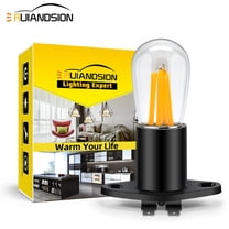 Ruiandsion Microwave Oven Light Bulb,1-Pack,E17 Bulb and W02 Base Kit,400LM 2W 110V Warm White 3000K Split Design Heat Resistant