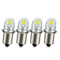 Ruiandsion P13.5S LED Flashlight Bulb 3V 6000K White for Torchlight Flashlight Torch Light 4pcs