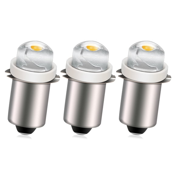 Ruiandsion P13.5S Mini LED Light Bulb,18V 100LM 4300K Warm White,Non-Polarized, Replacement for DIY Tool Light,3-Pack