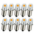 thumbnail image 1 of Ruiandsion P13.5S Non-Polar LED Bulb,10-Pack, 18V 200LM 1600K Yellow Light for Flashlight Bike Camping Outdoor Emergency Light, 1 of 9