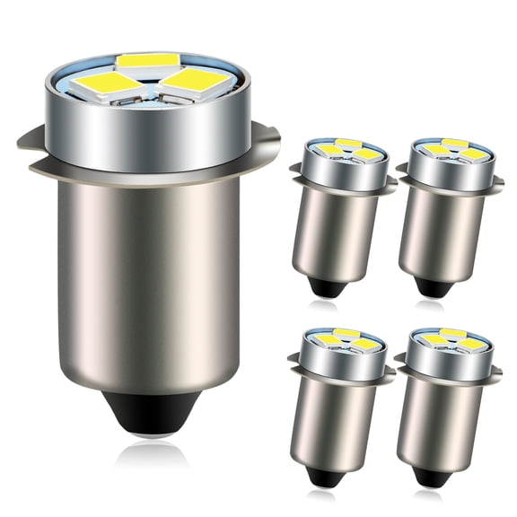Ruiandsion P13.5S PR2 Mini LED Bulb,6V 0.36W 220LM 6000K White,Upgrade Bulb for Mini Flashlight Headlamp,4-Pack