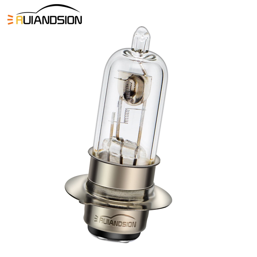 Ruiandsion 2pcs P15D-25-3 Ampoule LED Pour Phare De Moto Blanc AC