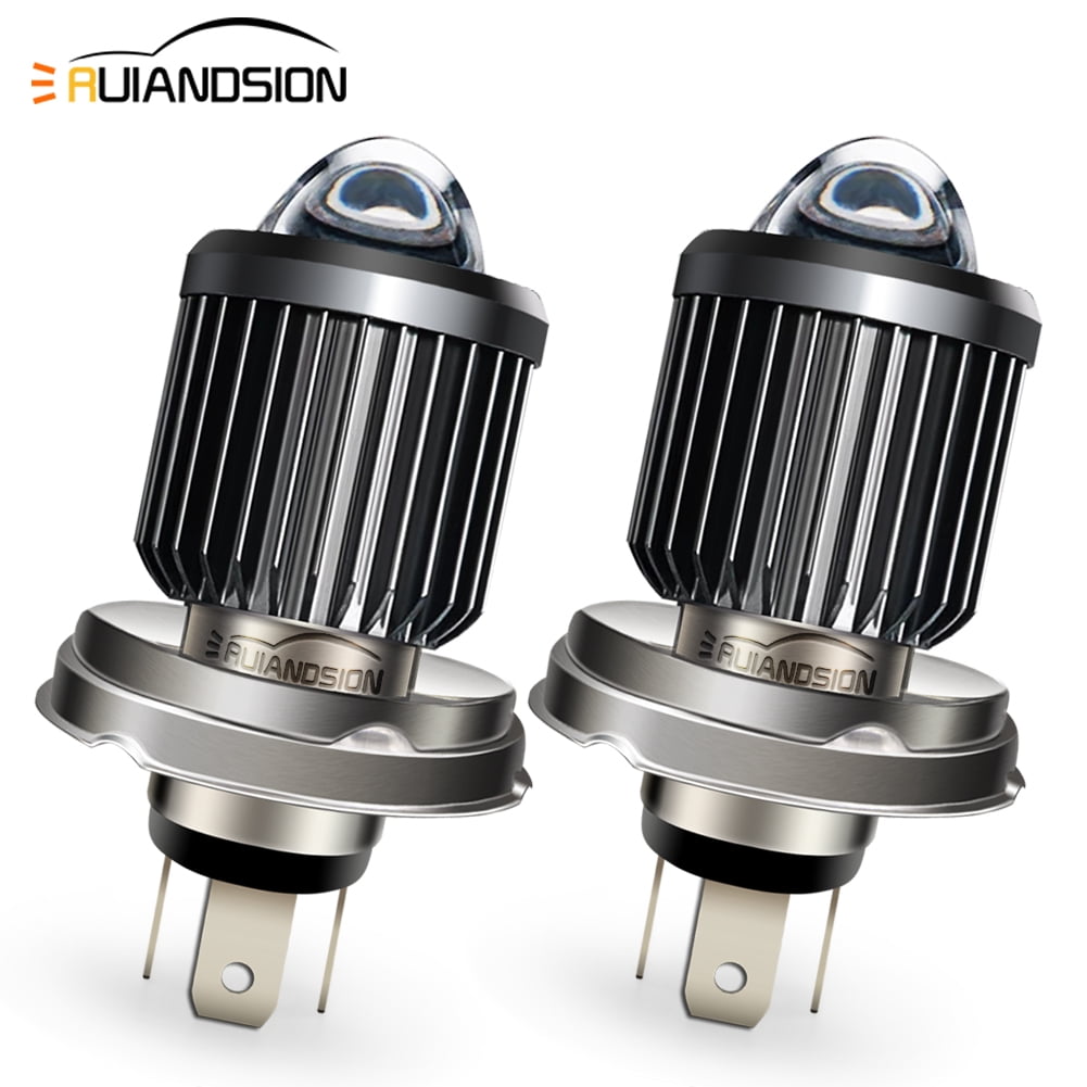 Ampoule LED P45T R2 Pour Phare Moto - Jaune 2700K, 10-30V, 1000LM - Feu Avant Haut/plein - Neuf