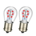 thumbnail image 1 of Ruiandsion Red 1156 LED Bulb BA15S 7506 48V Super Bright 2835 24SMD LED Bulb Replacement for Backup Reverse Turn Signal Tail Lights,Non-polarity 2pcs, 1 of 1