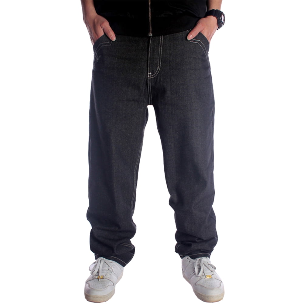 Ruiatoo Baggy Jeans for Men Classic Relaxed Fit Vintage Hip Hop