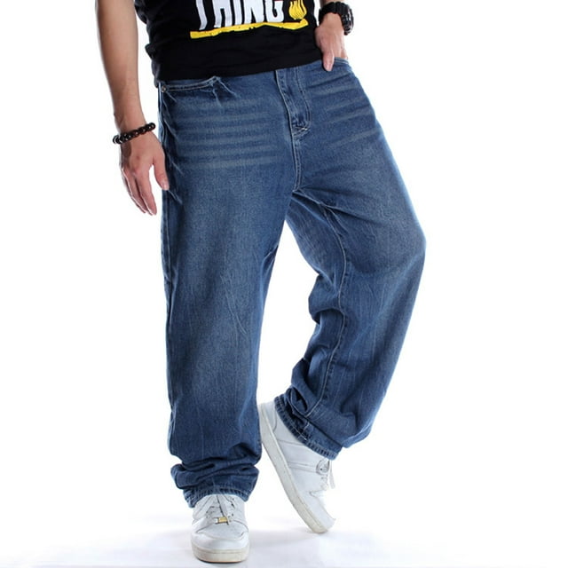 Ruiatoo Baggy Jeans for Men Classic Relaxed Fit Vintage Hip Hop ...