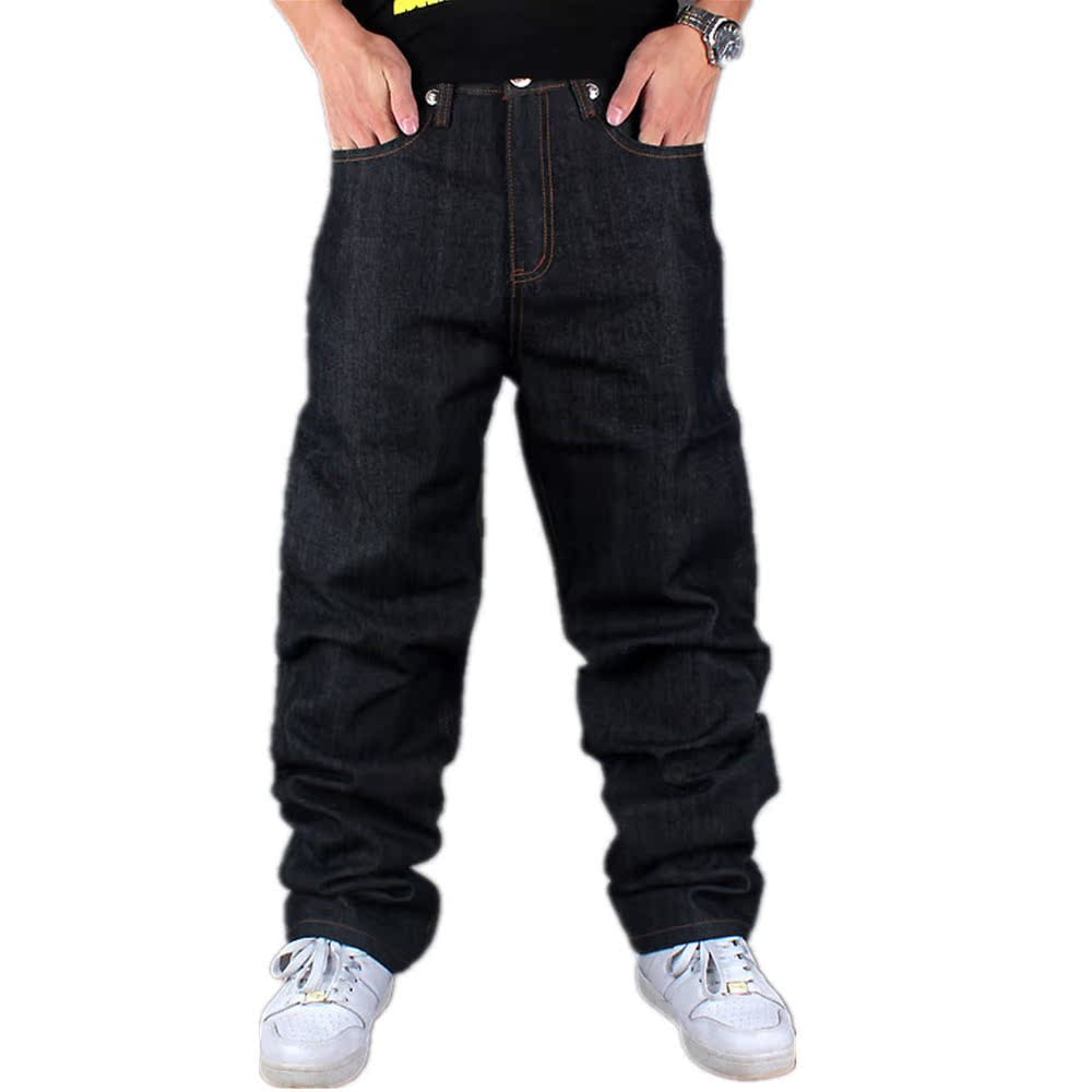 Ruiatoo Baggy Jeans for Men Classic Relaxed Fit Vintage Hip Hop