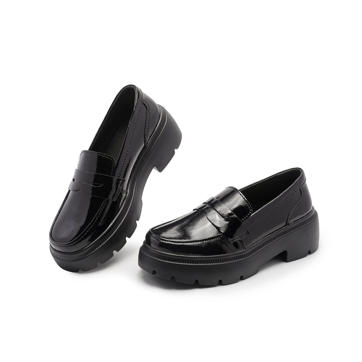 Ruiatoo Platform Loafers for Women - Slip On Chunky Penny Loafers for ...