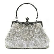 Ruiatoo Women's Evening Clutches Handbags Bling Glitter Formal Party Wedding Purses Luxury Bags Silver