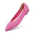 thumbnail image 1 of Ruiatoo Women's Flats Pointed Toe Knit Comfortable Slip On Ballet Flat Casual, Work Teacher Dressy Shoes Hot Pink 38, 1 of 6