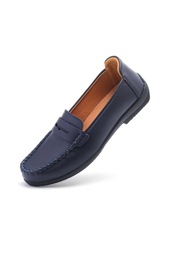Women's Loafers Comfort Slip-on Casual Dressy Work Flats Lightweight Driving Moccasins Walking Boat Shoes Blue 38
