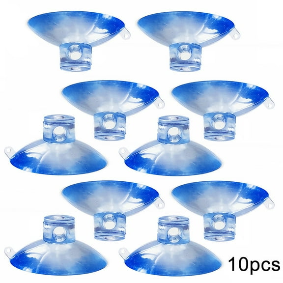 Ruibeauty 10Pcs 30mm Dual Hang Suction Cups with Side Pilot Hole Plastic/Rubber Casement Suckers