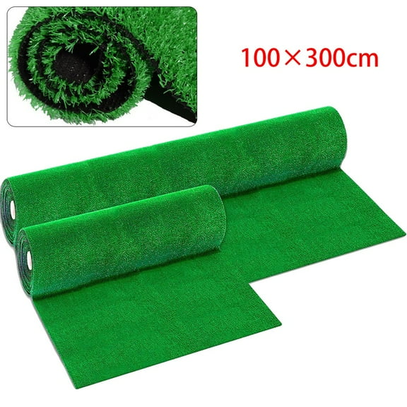 Ruibeauty Artificial Grass Carpet Green Fake Synthetic Garden Landscape Lawn Mat Turf, 9.84x3.28Ft