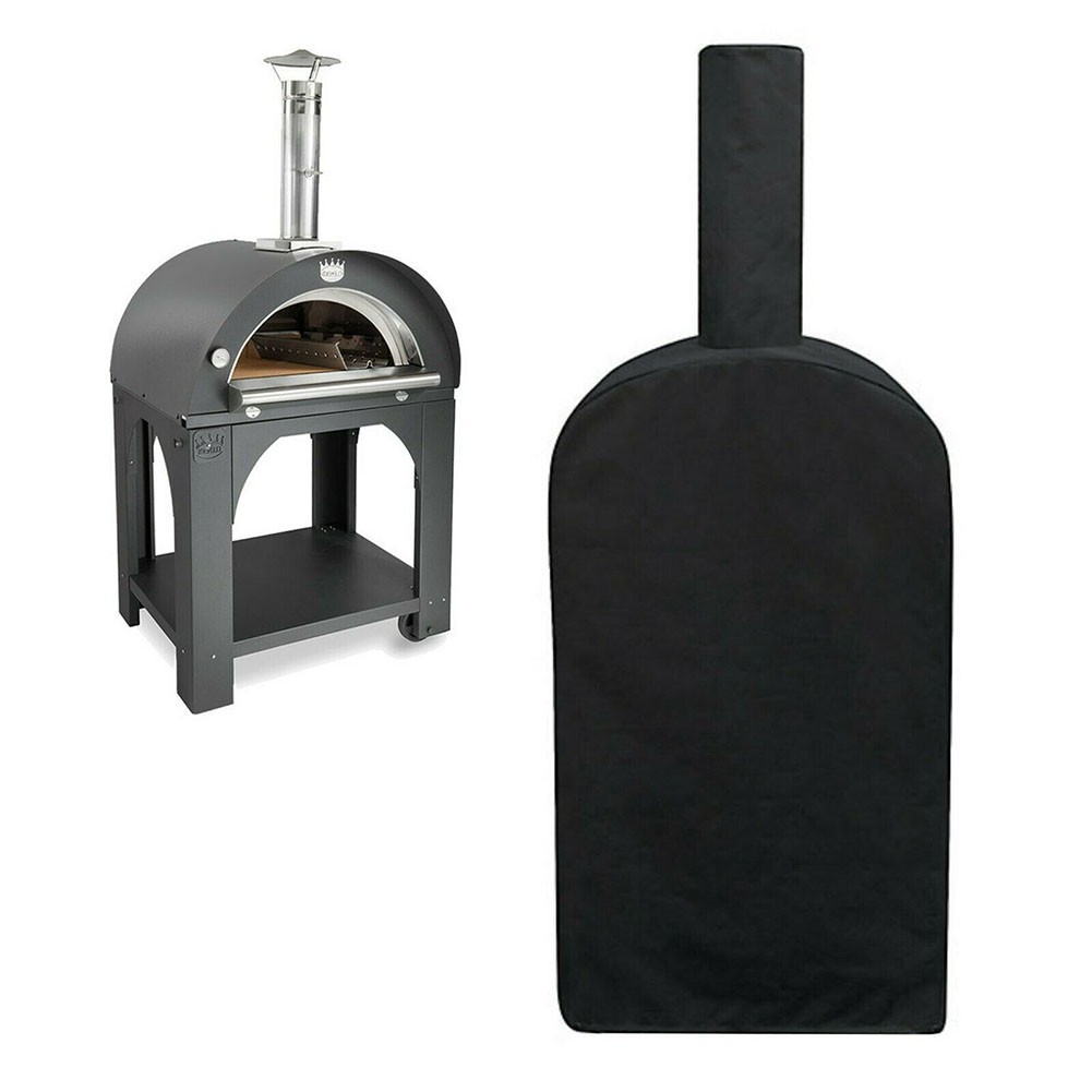Ruibeauty Oven Cover,Heavy Duty Outdoor Pizza Oven Cover Bread Oven BBQ Rain Dust Protector Cover,66x26x18inch,Black - image 1 of 9