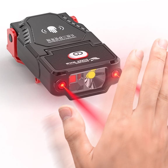 Ruibeauty Rechargeable Induction USB LED Headlamp Clip on Cap Hat Light Torch Fishing Lamp