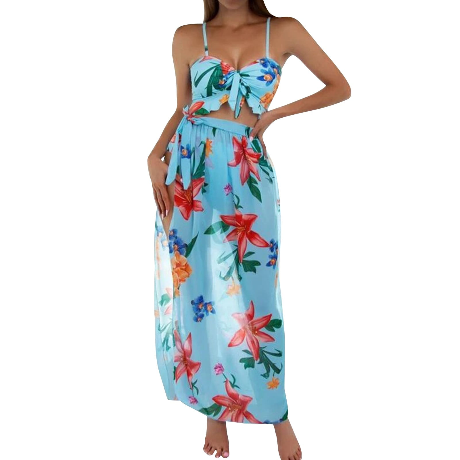 Ruidigrace womens swimsuits New Custom Three Pieces Bathing Suit Long