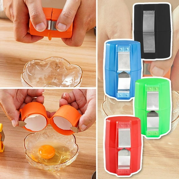 Ruifaya Egg Cracker,Egg Shell Opener,Egg Cracker Separator Tool,Handheld Egg Opener Tool Easy to Clean,Kitchen Egg Shell Cutter Tool, Kitchen Baking Tools,Eggshell Separator, Kitchen Gadgets
