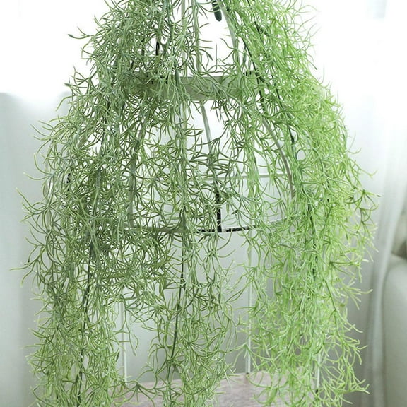 Ruifaya Faux Spanish Moss, Artificial Hanging Moss Bulk For Potted Plants Fake Greenery Plant Outdo Moss Planter Vine For Crafts