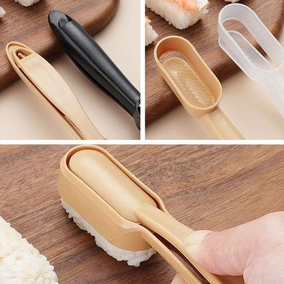 Ruifaya Khaki (B) $ Creative rice ball mold home kitchen lazy DIY sushi making mold children's lunch rice ball ga