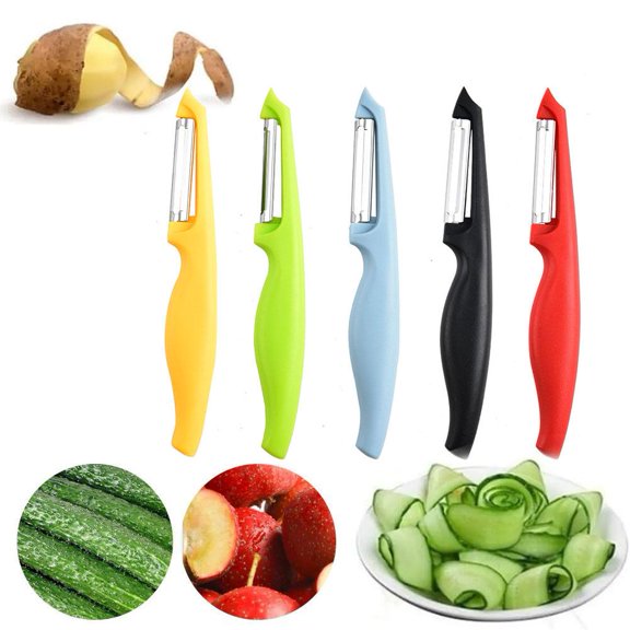 Ruifaya Kitchen Fruit and Vegetable Peeler Long Handle Fruit Veggie Carrot Easy Pee GXM