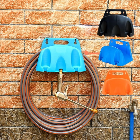 Ruifaya Kqinustyu Garden Hose Holder, Wall-Mounted Heavy Duty Hose Bracket, Wall Mount Hose Hanger, Water Hose Holder Support Storage Bracket for Garden Hose