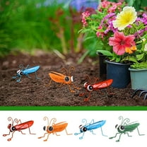 Ruifaya Metal Grasshopper Figurine Yard Art Locust Lawn Ornament,Metal Yard Art Garden Decorative Wall Sculpture,Cute Grasshopper Outdoor Wall Art Decorative for Backyard,Patio,Tree,Lawn
