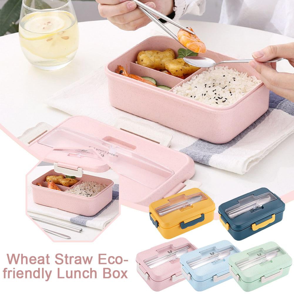 Powder Lunch Container Ruifaya Nordic powder comes with stainless steel spoon and chopsticks ...