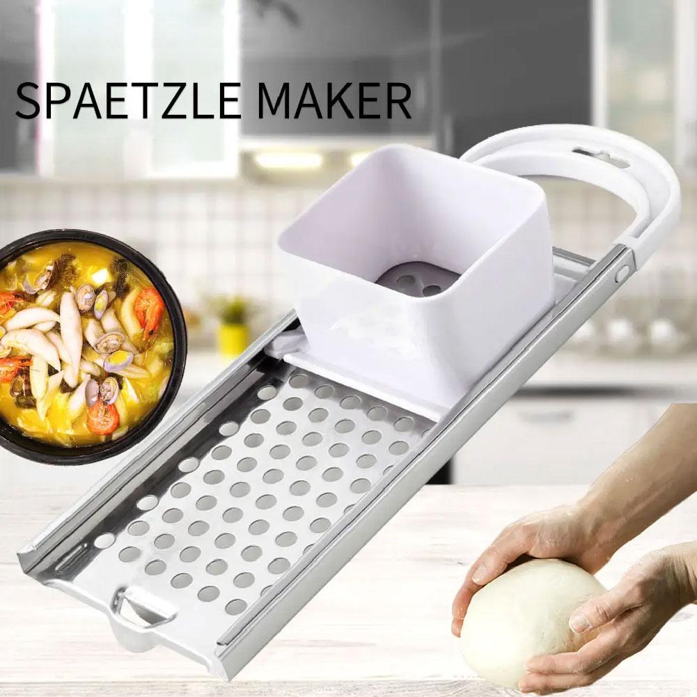 Fdit Spaetzle Maker In Acciaio Inox Per Pasta Fresca - Creatore Di Gnocchetti E Spätzle, Attrezzo Da Cucina 32,4 Cm, Lavabile In Lavastoviglie