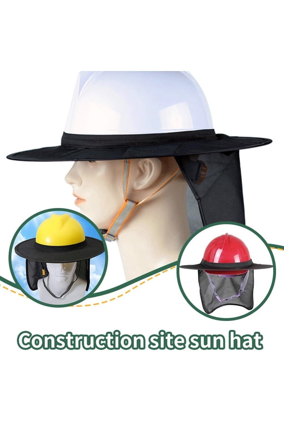 Summer Sunshade For Work Safety Helmet Cap Face And Visor Protection Sun