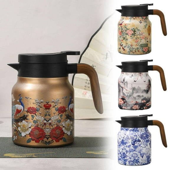 Ruifaya Tea Pot, Vintage Floral Pattern Tea Built-In Infuser