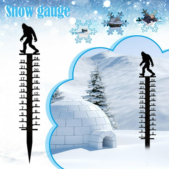 Ruifushidai Handmade Rain Gauge Snow Christmas Pile Gauge Snow Metal