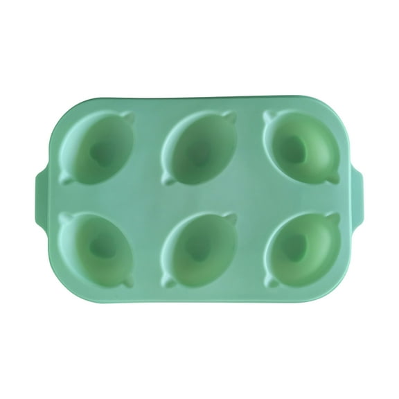 Ruijiao 6 Cavity Lemon Shape Silicone Mold, Non-Stick, 3D Cake Cookies Making Mould, DIY Handmade Fondant Dessert Decor Mold, Kitchen Reuse Baking Tools