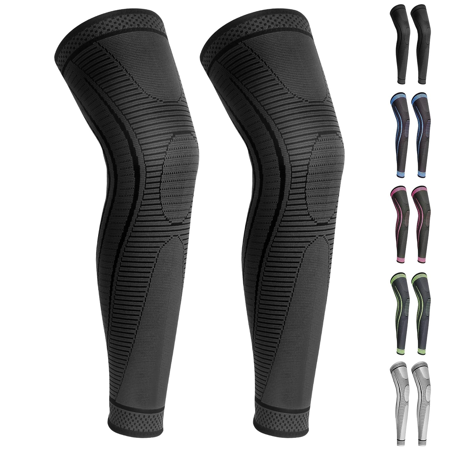 Ruilaibao Adjustable Full Leg Compression Sleeves for Athletics, Brace ...