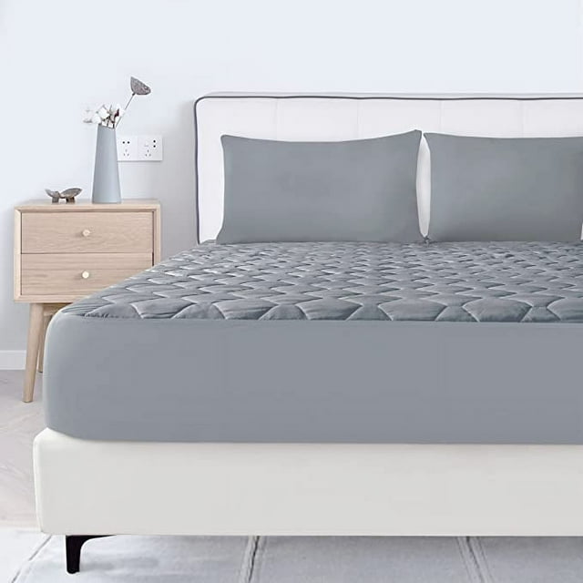 Ruili Twin XL Waterproof Mattress Pad, Deep Pocket Fit 8 to 21 inches