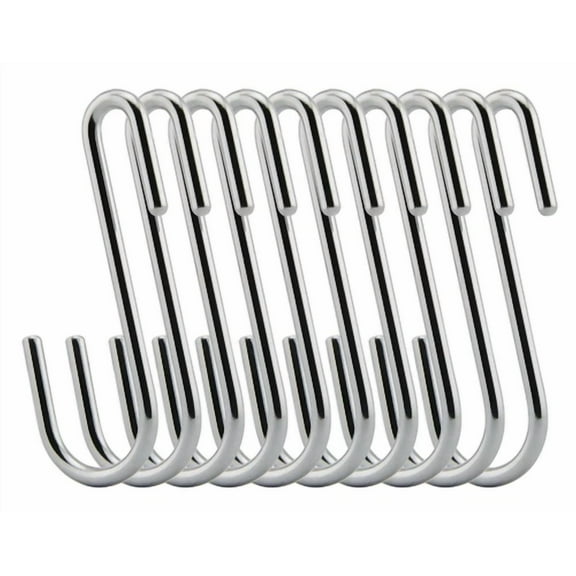 Ruiling Chrome Finish Steel S Hook Cookware Universal Pot Rack Hooks Sturdy