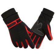 Ruimatai 2023 Warm Gloves Winter Gloves Full Fingers Stretch Gloves for Adult Women Men Winter Warm Motorcycle Ski Snow Snowboard Gloves Windproof