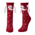 thumbnail image 1 of Ruimatai Magnetic Couple Socks Hand Holding Ankle Socks Sweat Absorbing Breathable Comfortable Stretchy Long Socks For Fall Winter Christmas Gifts, 1 of 5