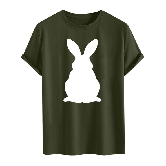 Ruimatai Mens Easter Casual T Shirts Funny Graphic Print Tee Shirt Men's Regular Fit Crew Neck Short Sleeve T-Shirt Summer Tops (S-2XL)