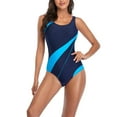 thumbnail image 1 of Ruimatai One Piece Swimsuits for Women Tummy Control Modest Women Patchwork Swimming Suit Piece Swimsuit One-Piece Bikini Set, 1 of 5