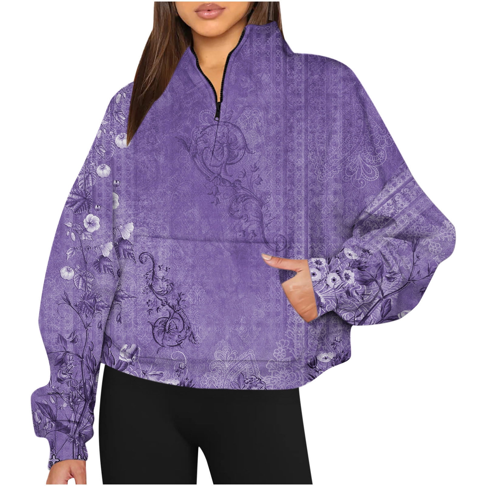 Ruimatai Oversize Sweatshirt for Women Plus Size Pullover Sweater Women