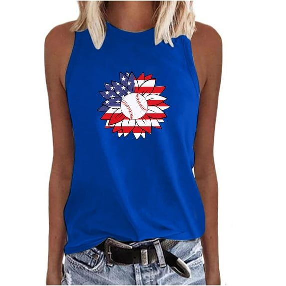 Ruimatai Plus Size Workout Tank Tops for Women Sleeveless Women's Sleeveless Top V-Neck Pullover Printing Vest