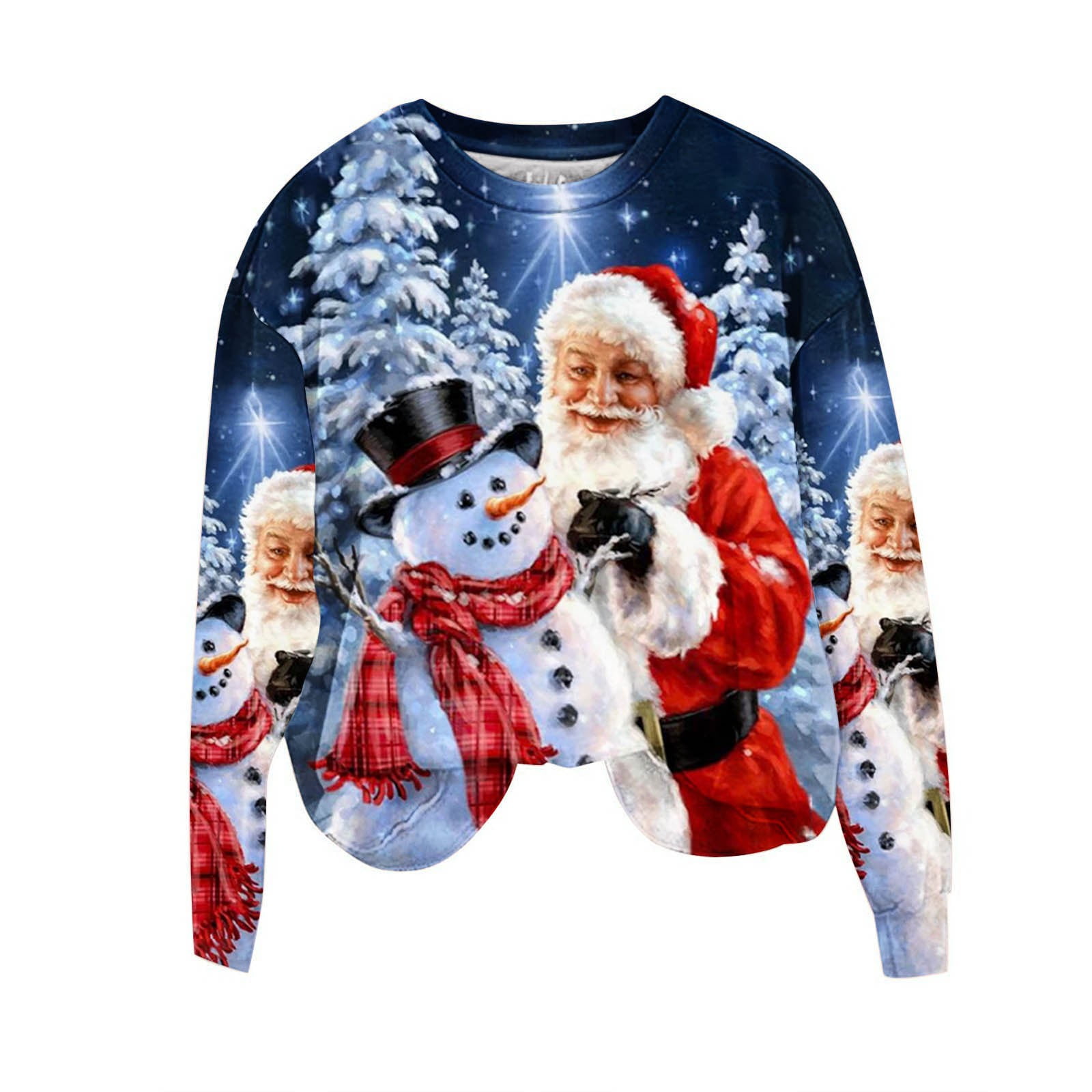 Ruimatai Ugly Christmas Sweaters for Women Funny Wintertime Holiday ...